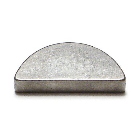 Midwest Fastener Woodruff Key, 6 x 11 mm Key Size, Steel Zinc, 4 PK 32343